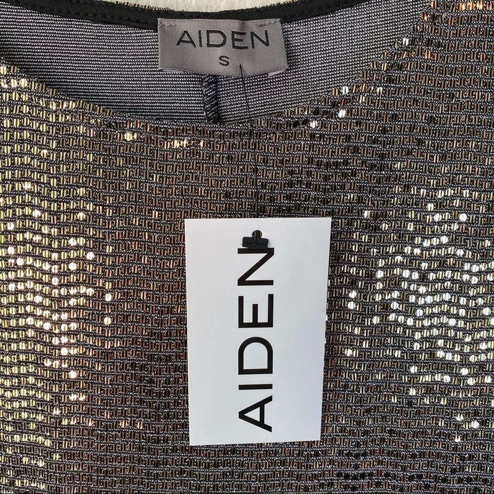 Aiden Mettalic Shift Dress Size S - Picture 5 of 6